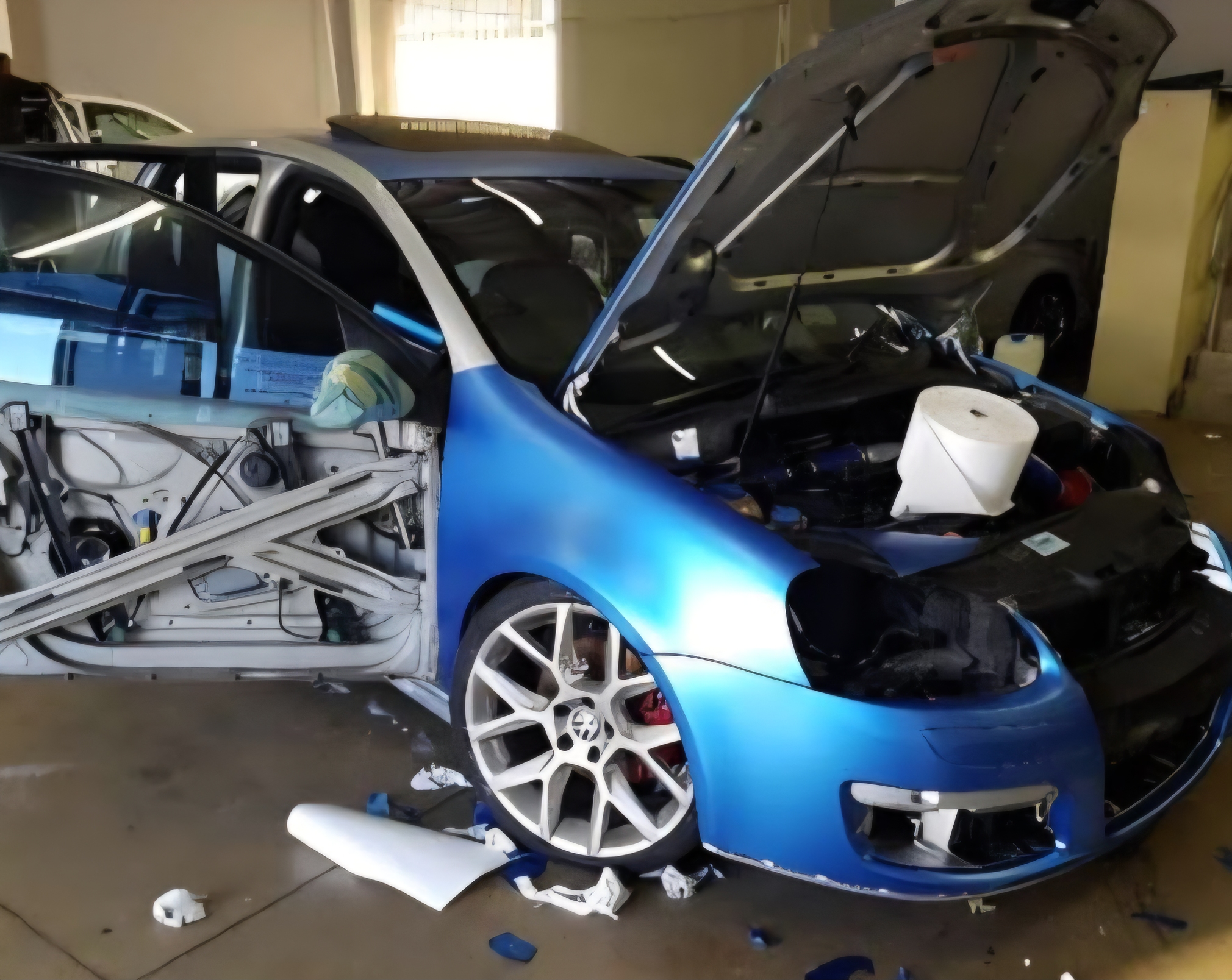 Custom wrapped vehicle at Dreamworks Autohouse in Umhlanga